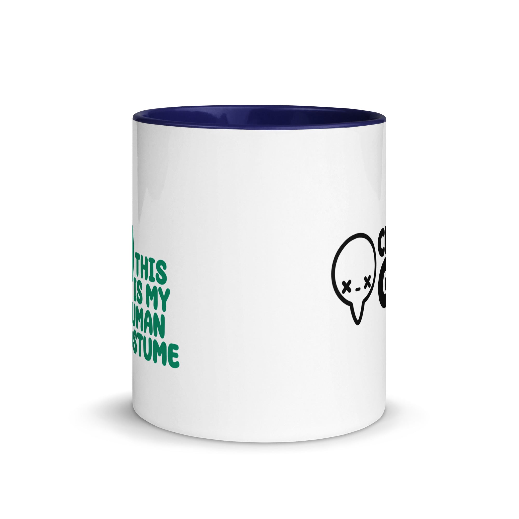 THIS IS MY HUMAN COSTUME - Mug with Color Inside - ChubbleGumLLC