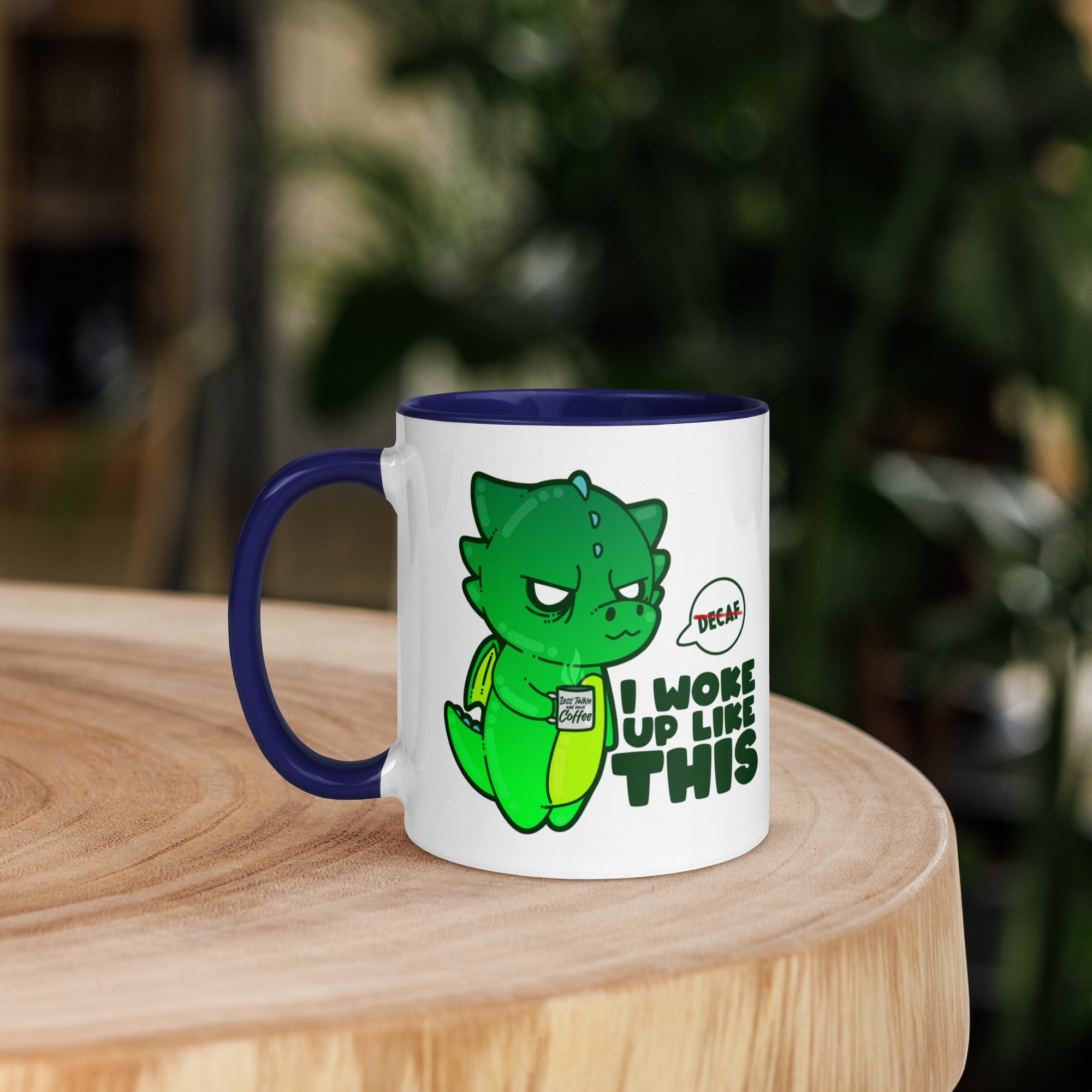 I WOKE UP LIKE THIS - Mug with Color Inside - ChubbleGumLLC