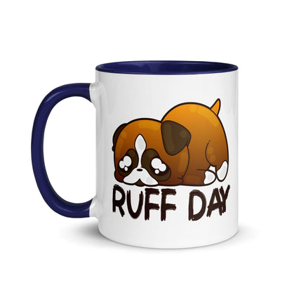 RUFF DAY - Mug With Color Inside - ChubbleGumLLC