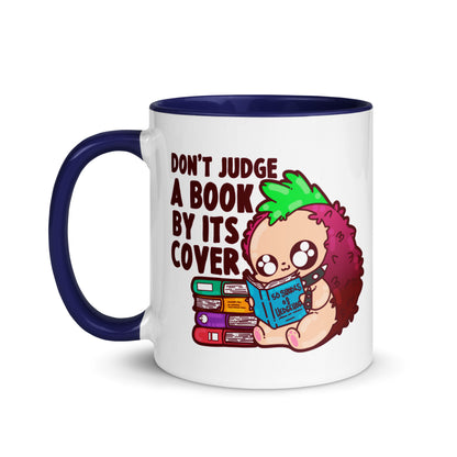 DONT JUDGE A BOOK - Mug with Color Inside - ChubbleGumLLC