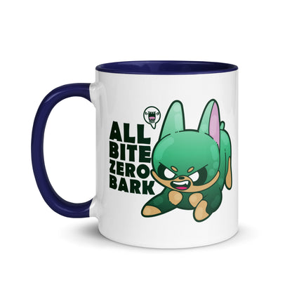 ALL BITE ZERO BARK - Mug with Color Inside - ChubbleGumLLC