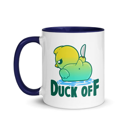 DUCK OFF - Mug with Color Inside - ChubbleGumLLC