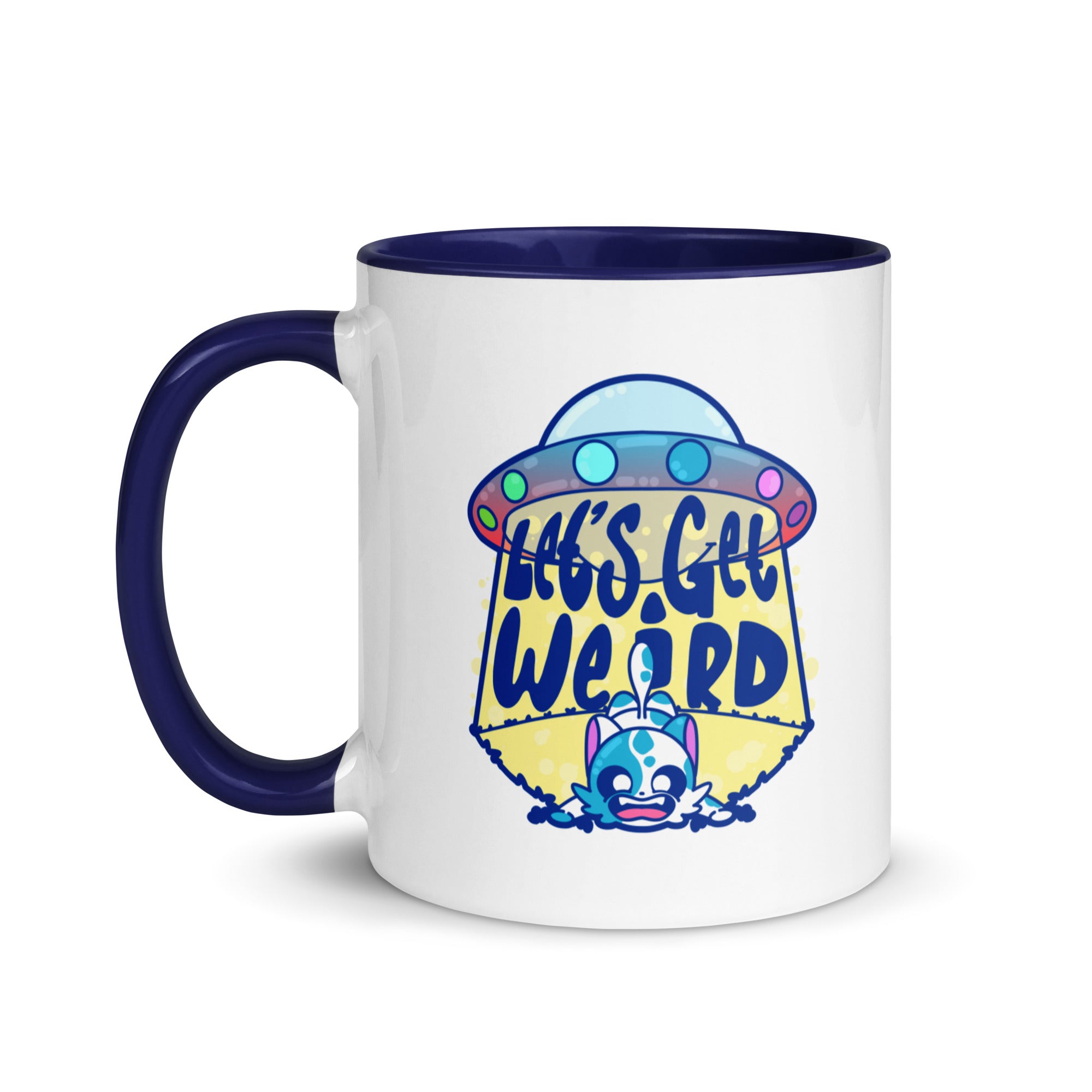 LETS GET WEIRD - Mug with Color Inside - ChubbleGumLLC