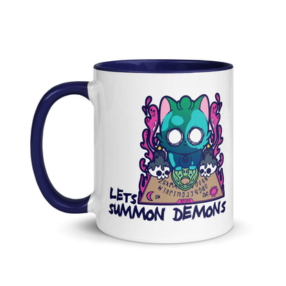 LETS SUMMON DEMONS - Mug with Color Inside