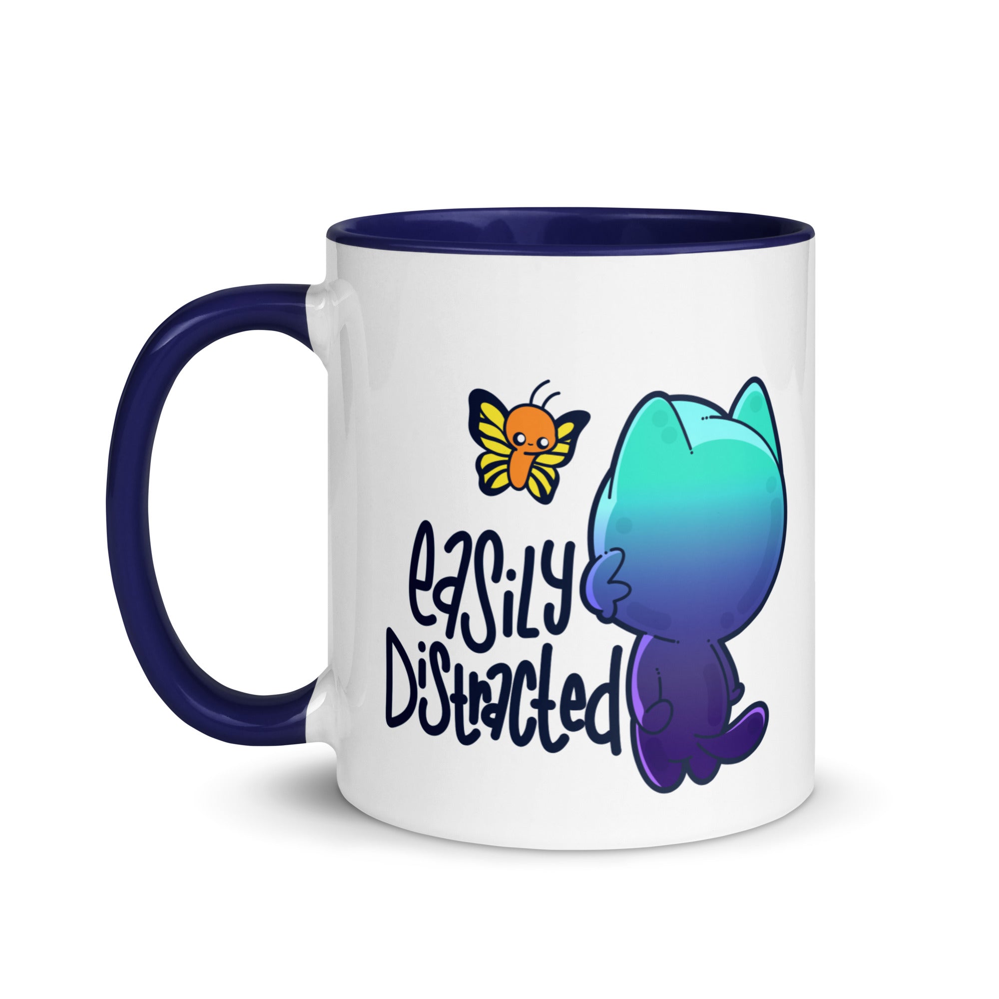 EASILY DISTRACTED - Mug with Color Inside