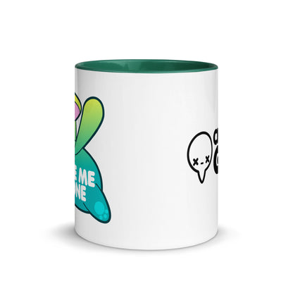 LEAVE ME ALONE - Mug With Color Inside - ChubbleGumLLC