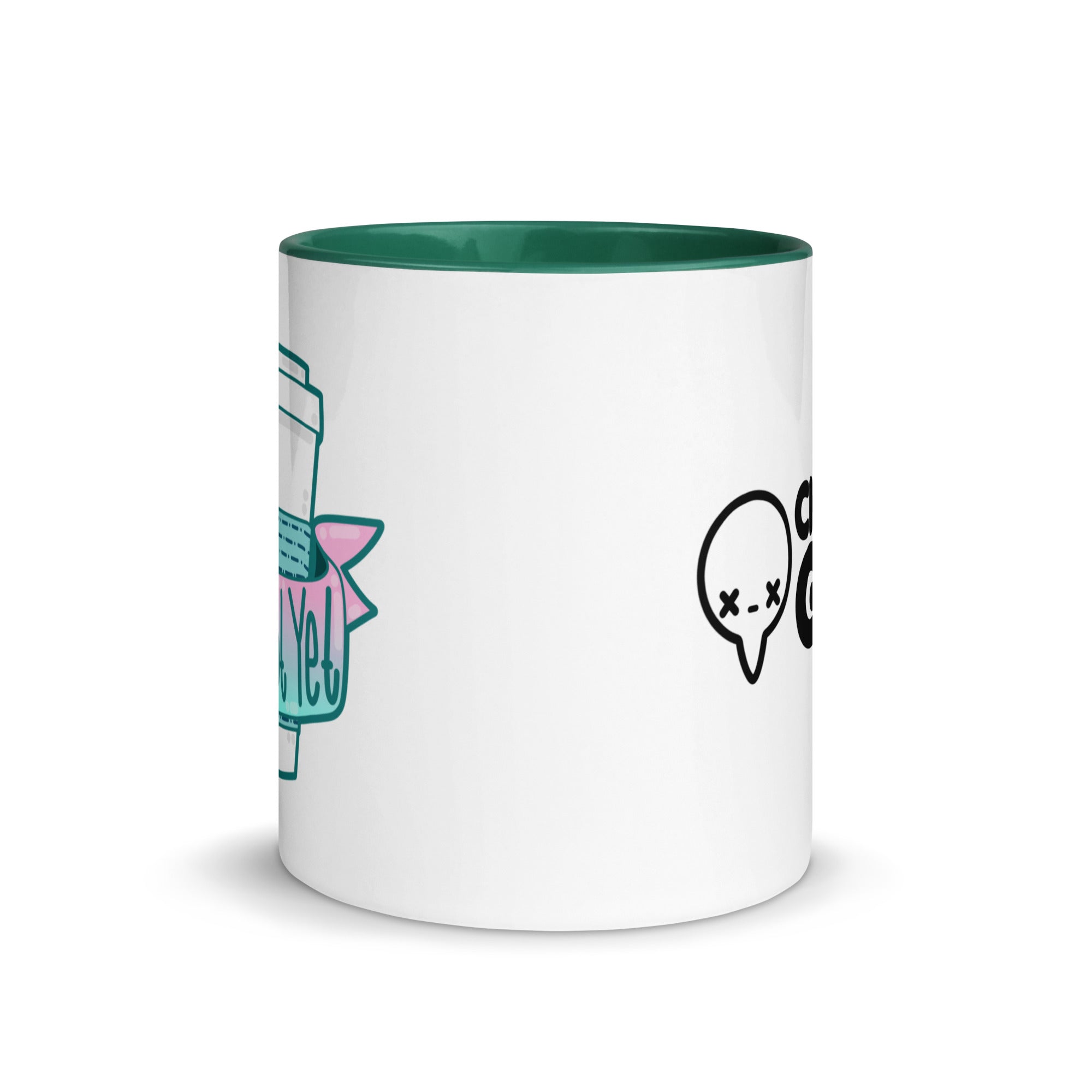 SHH NOT YET - Mug With Color Inside - ChubbleGumLLC