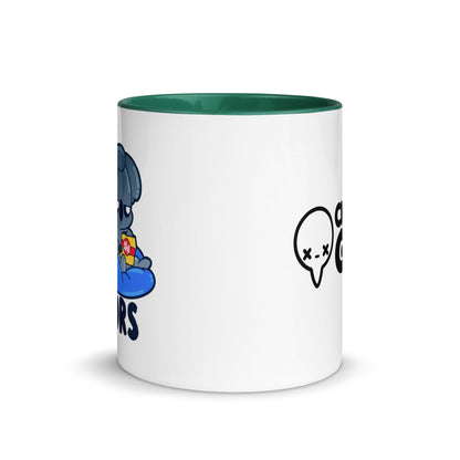 EXPLORE THE GREAT INDOORS - Mug with Color Inside - ChubbleGumLLC