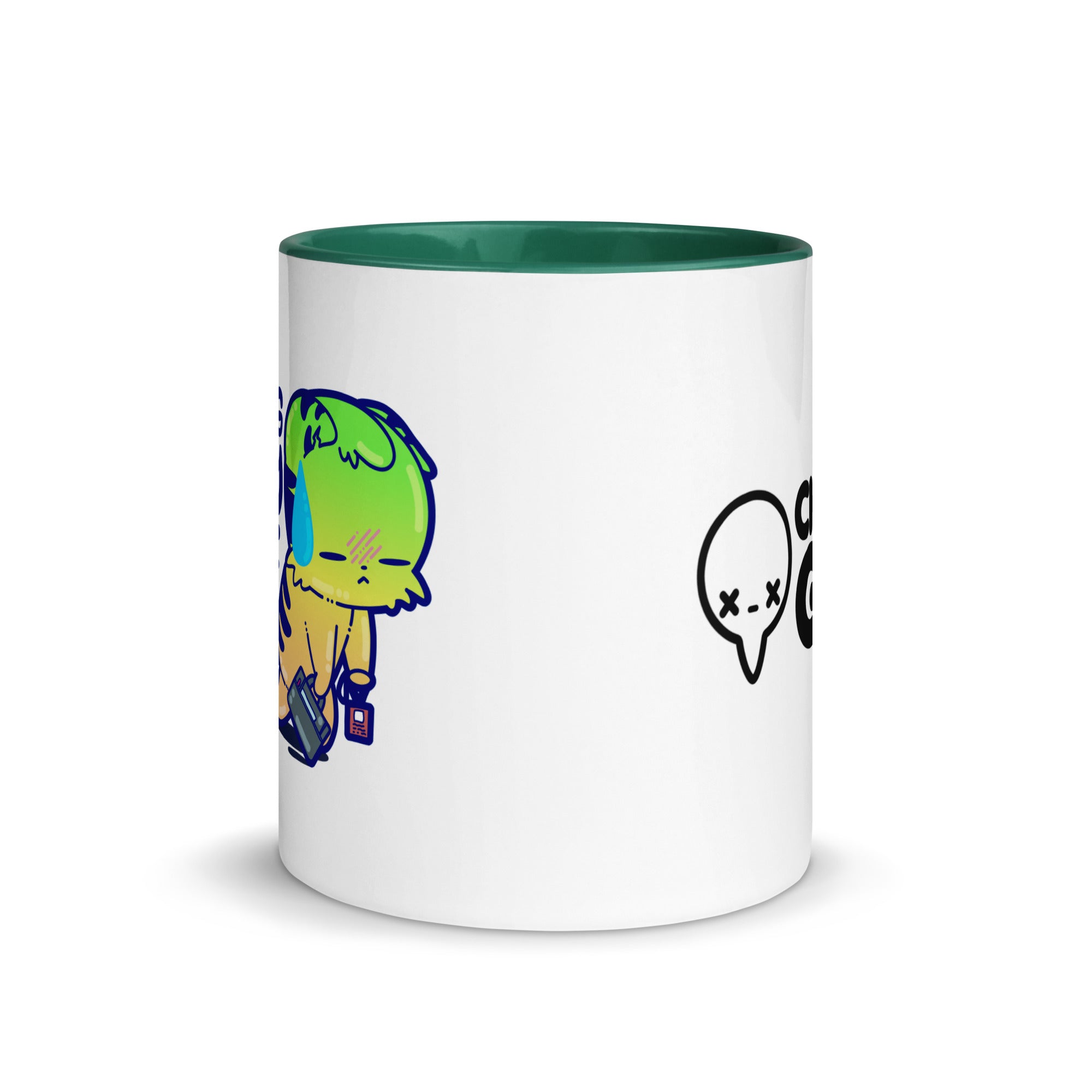 SURVIVING PURELY OUT OF SPITE - Mug with Color Inside - ChubbleGumLLC