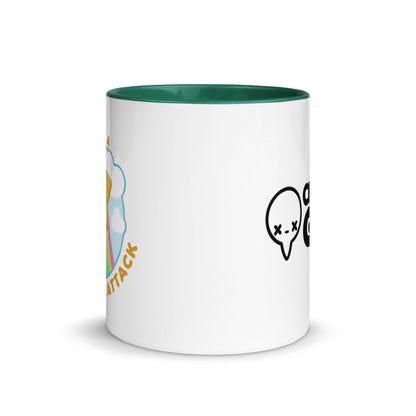 I SURVIVED A PANIC ATTACK - Mug with Color Inside - ChubbleGumLLC