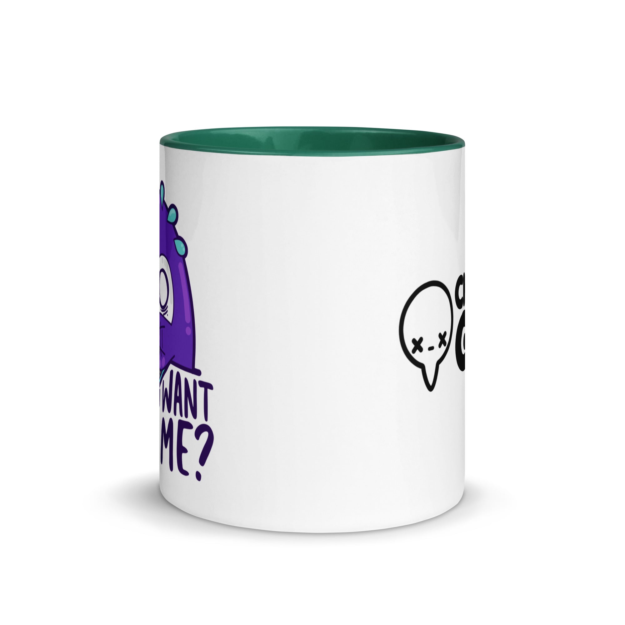 WHAT DONTOU WANT FROM ME - Mug with Color Inside - ChubbleGumLLC