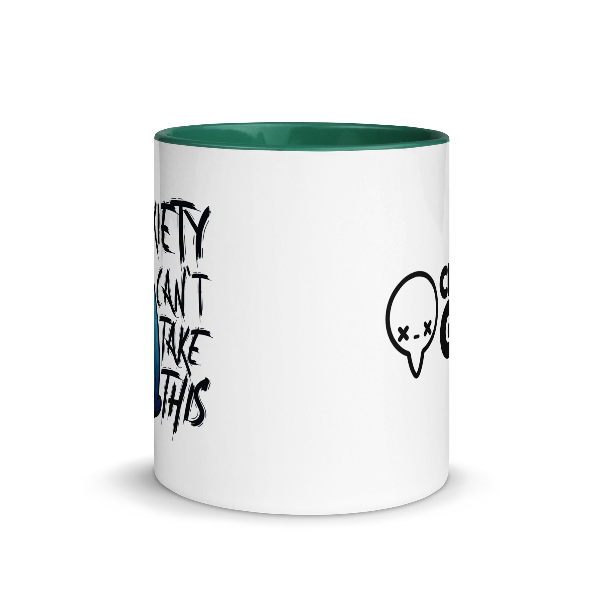 MY ANXIETY CANT TAKE THIS - Mug with Color Inside - ChubbleGumLLC