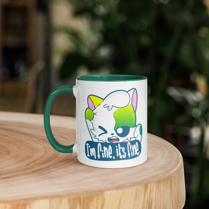 IM FINE ITS FINE - Mug with Color Inside - ChubbleGumLLC