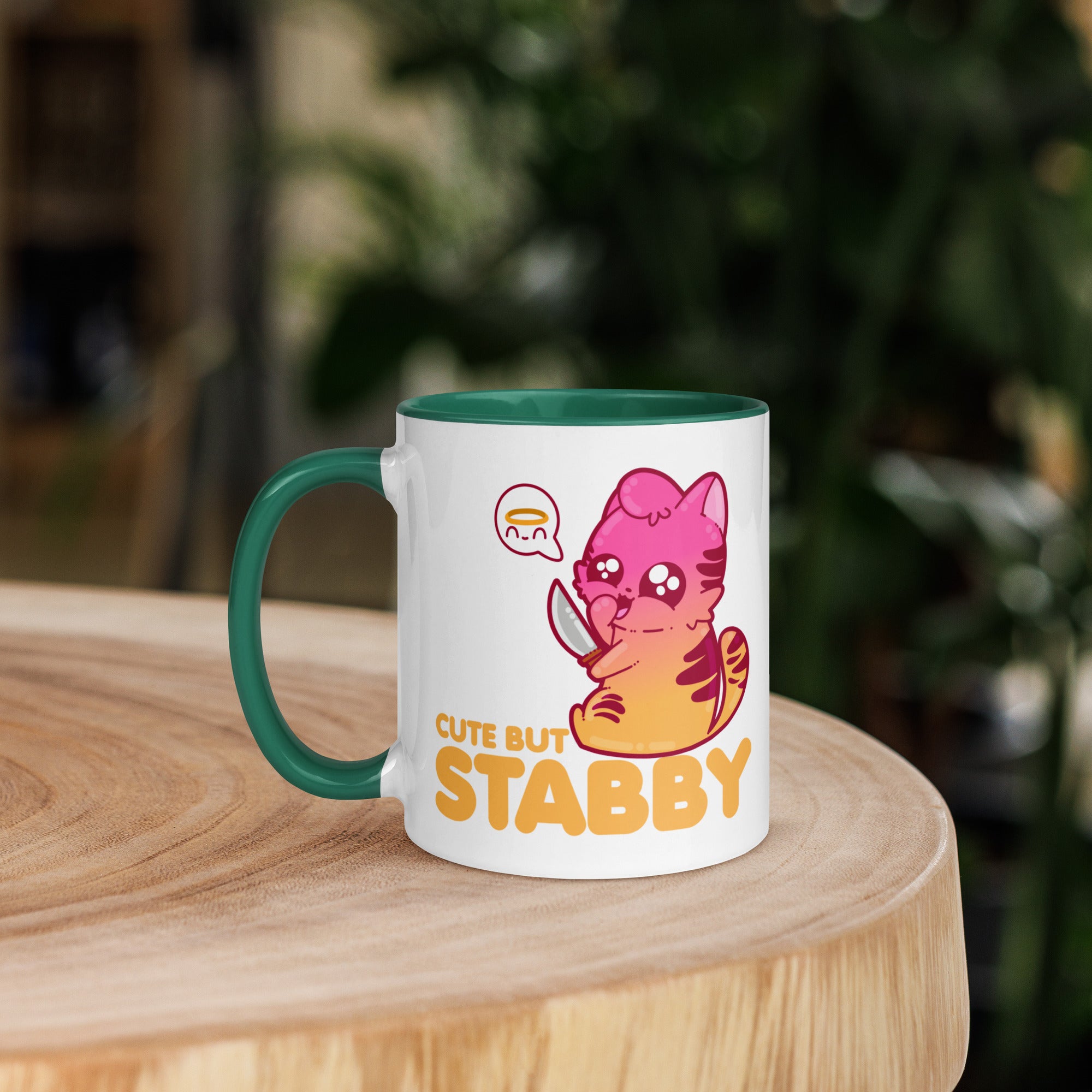 CUTE BUT STABBY - Mug with Color Inside - ChubbleGumLLC