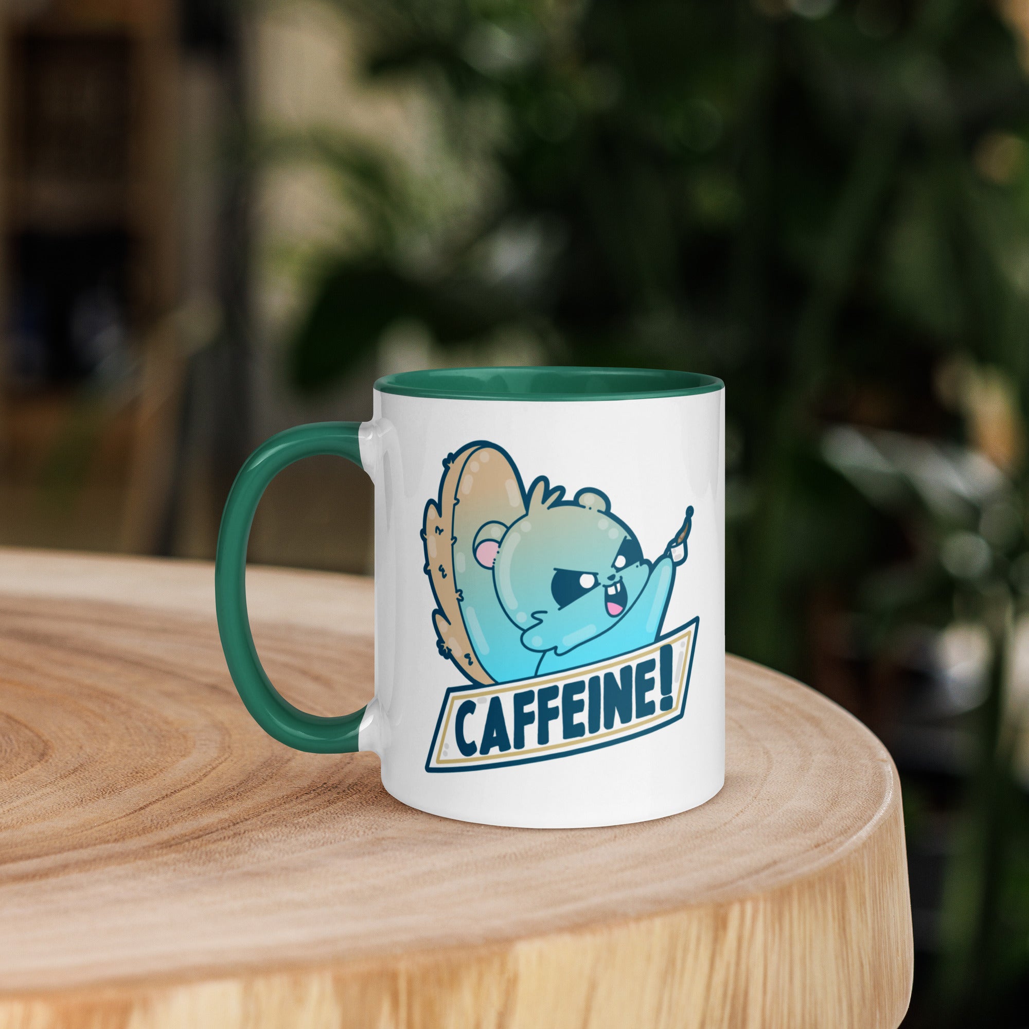 CAFFEINE - Mug with Color Inside - ChubbleGumLLC