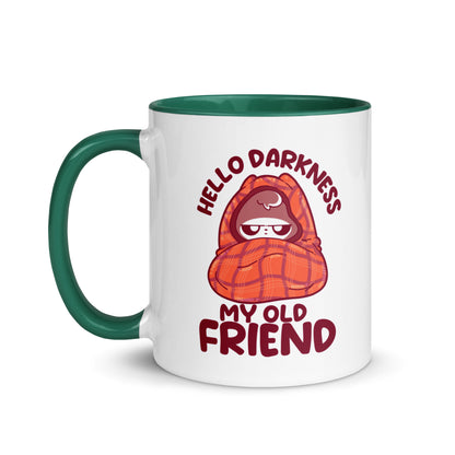 HELLO DARKNESS - Mug With Color Inside - ChubbleGumLLC