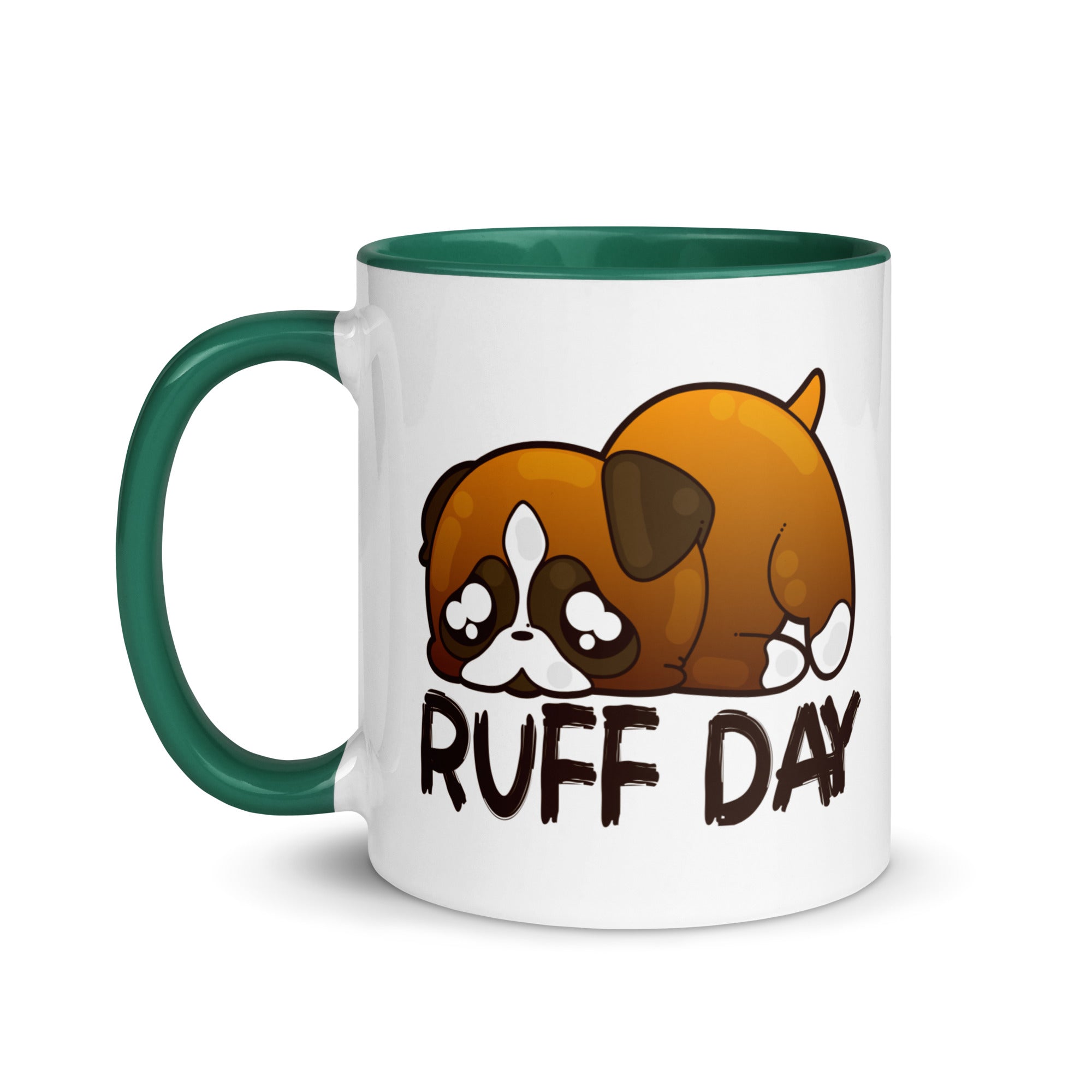 RUFF DAY - Mug With Color Inside - ChubbleGumLLC