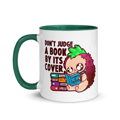 DONT JUDGE A BOOK - Mug with Color Inside - ChubbleGumLLC