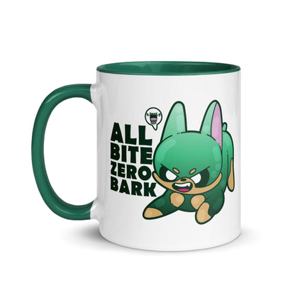 ALL BITE ZERO BARK - Mug with Color Inside - ChubbleGumLLC