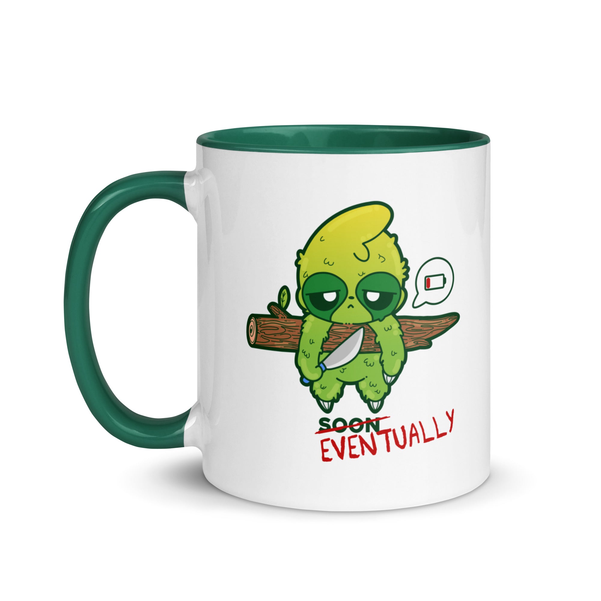 EVENTUALLY - Mug with Color Inside - ChubbleGumLLC