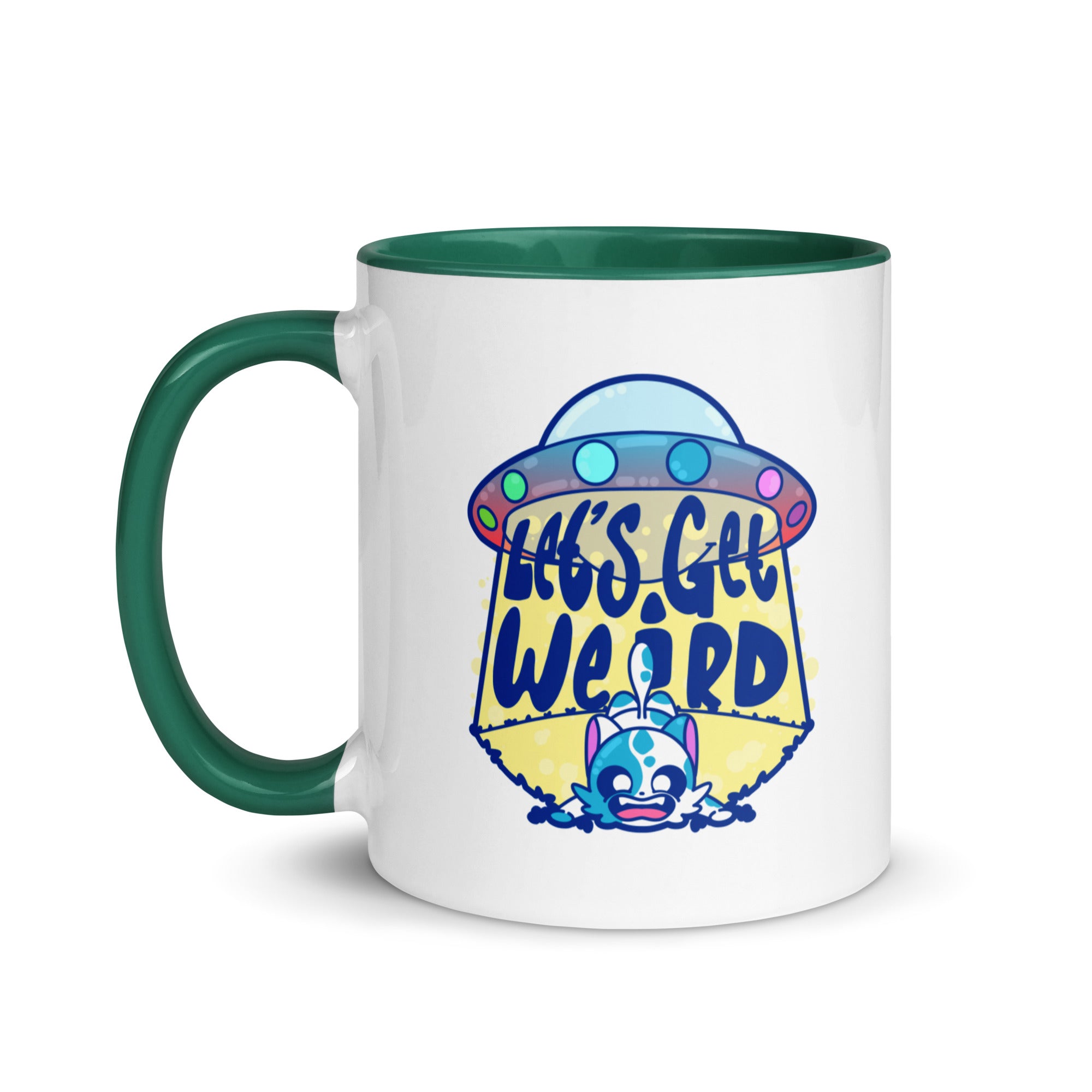 LETS GET WEIRD - Mug with Color Inside - ChubbleGumLLC