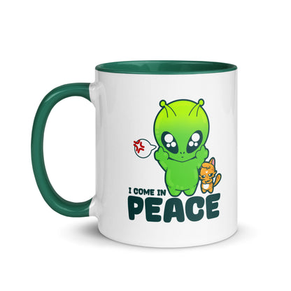 I COME IN PEACE - Mug with Color Inside - ChubbleGumLLC