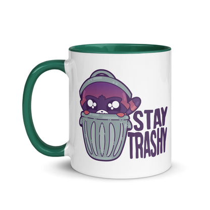 STAY TRASHY - Mug with Color Inside