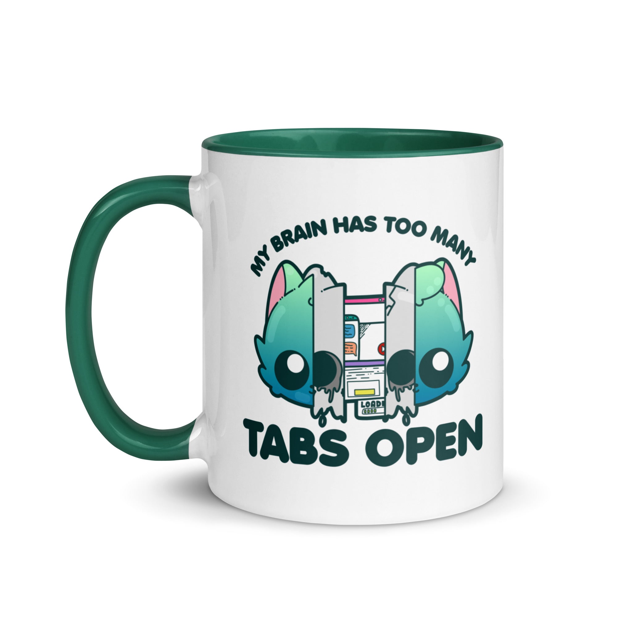 TOO MANY TABS - Mug with Color Inside