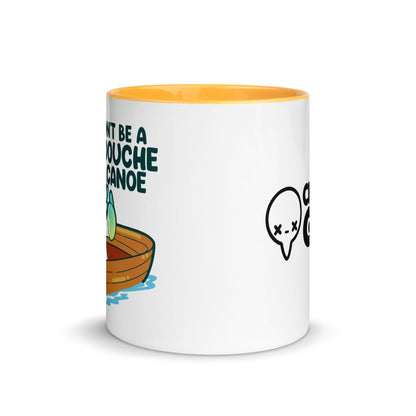 DONT BE A DOUCHE CANOE - Mug With Color Inside - ChubbleGumLLC