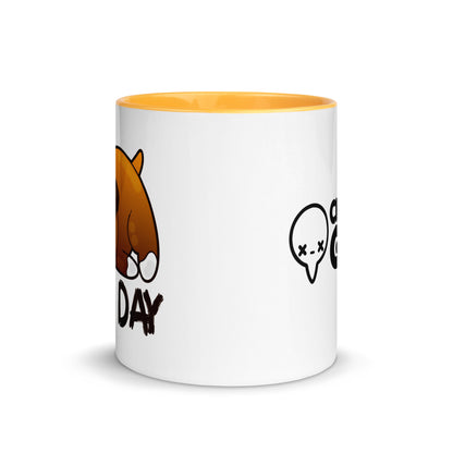 RUFF DAY - Mug With Color Inside - ChubbleGumLLC