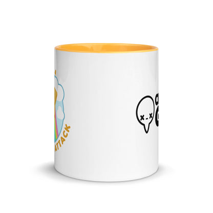 I SURVIVED A PANIC ATTACK - Mug with Color Inside - ChubbleGumLLC