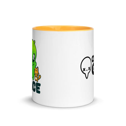 I COME IN PEACE - Mug with Color Inside - ChubbleGumLLC