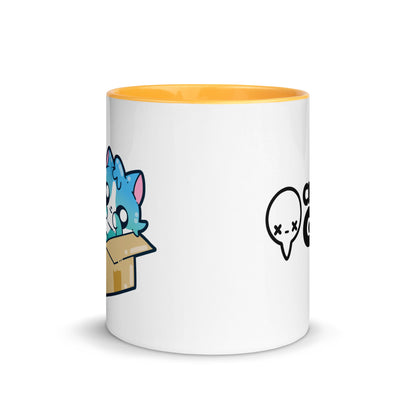 FLUFFING ADORABLE - Mug with Color Inside - ChubbleGumLLC