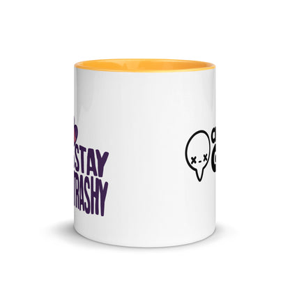 STAY TRASHY - Mug with Color Inside