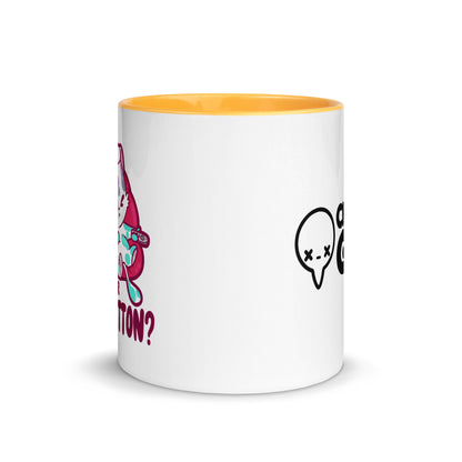 MUTE BUTTON - Mug with Color Inside