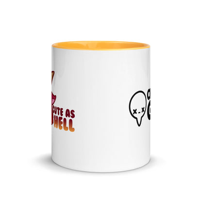 CUTE AS HELL - Mug with Color Inside