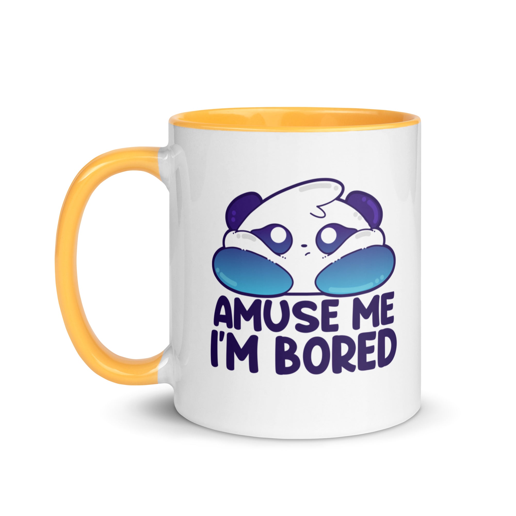 AMUSE ME IM BORED - Mug with Color Inside - ChubbleGumLLC