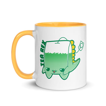 TEA REX - Mug with Color Inside - ChubbleGumLLC