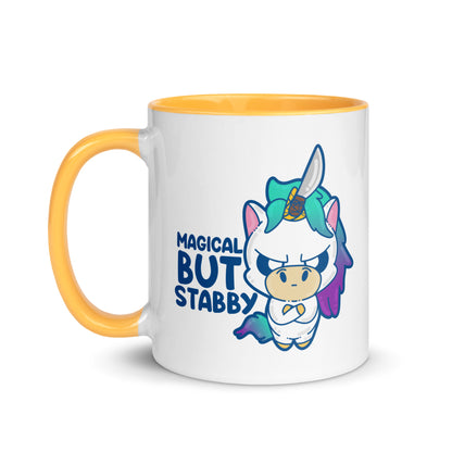 MAGICAL BUT STABBY - Mug with Color Inside - ChubbleGumLLC