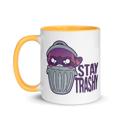 STAY TRASHY - Mug with Color Inside