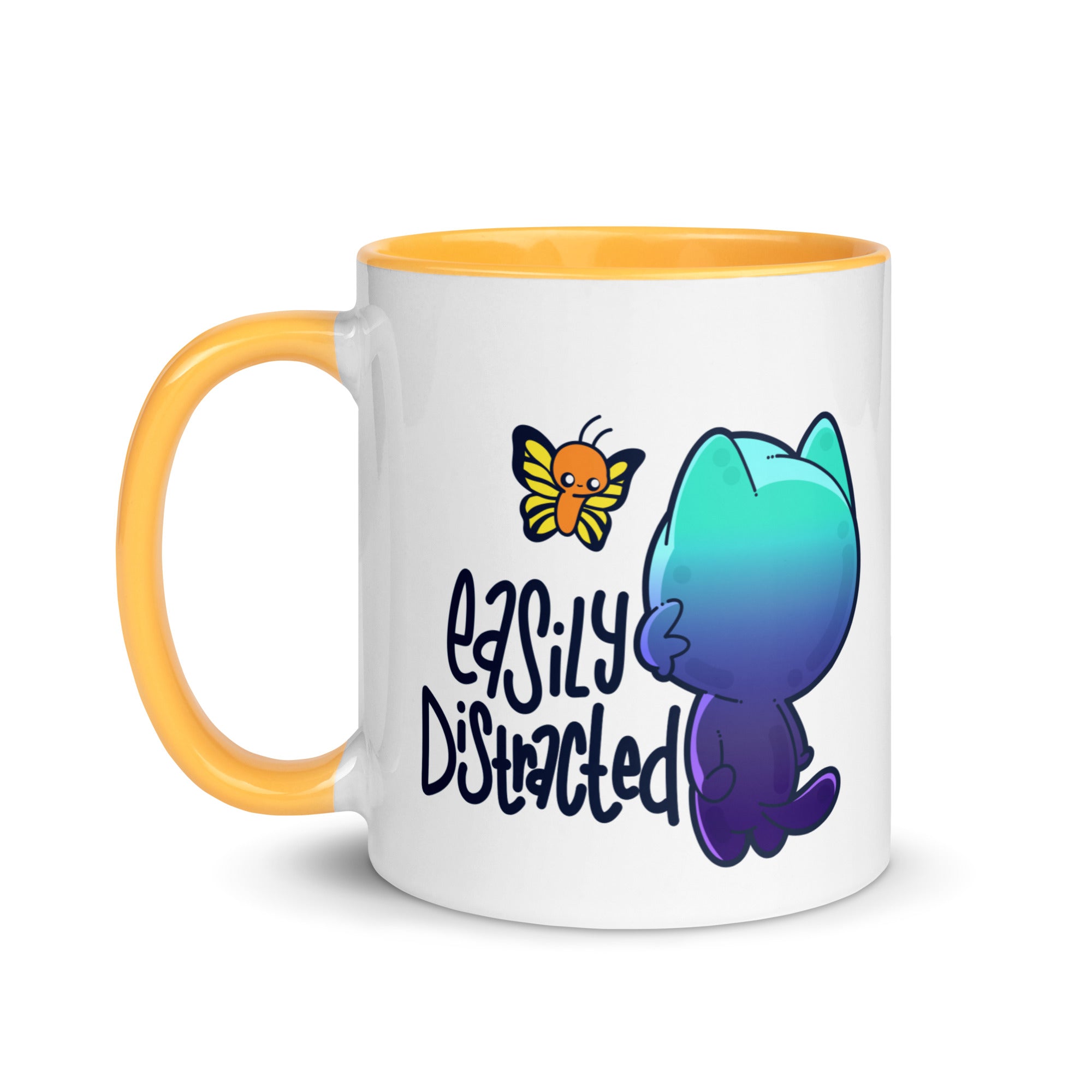 EASILY DISTRACTED - Mug with Color Inside