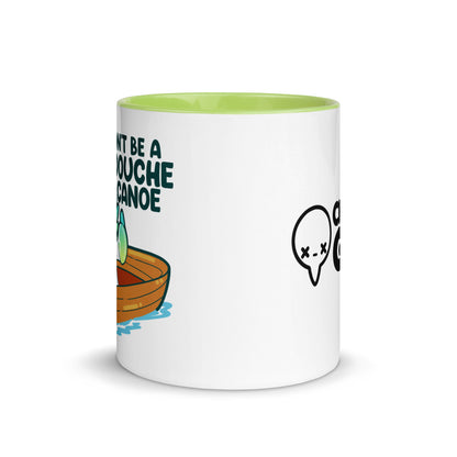 DONT BE A DOUCHE CANOE - Mug With Color Inside - ChubbleGumLLC