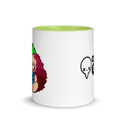 DONT JUDGE A BOOK - Mug with Color Inside - ChubbleGumLLC