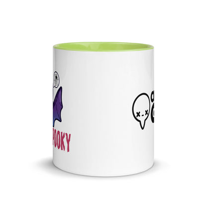 I AM SPOOKY YEAR ROUND - Mug with Color Inside - ChubbleGumLLC