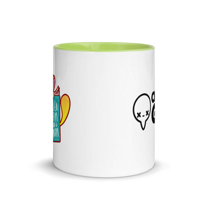 HOW TO TRAIN YOUR HUMAN - Mug with Color Inside - ChubbleGumLLC