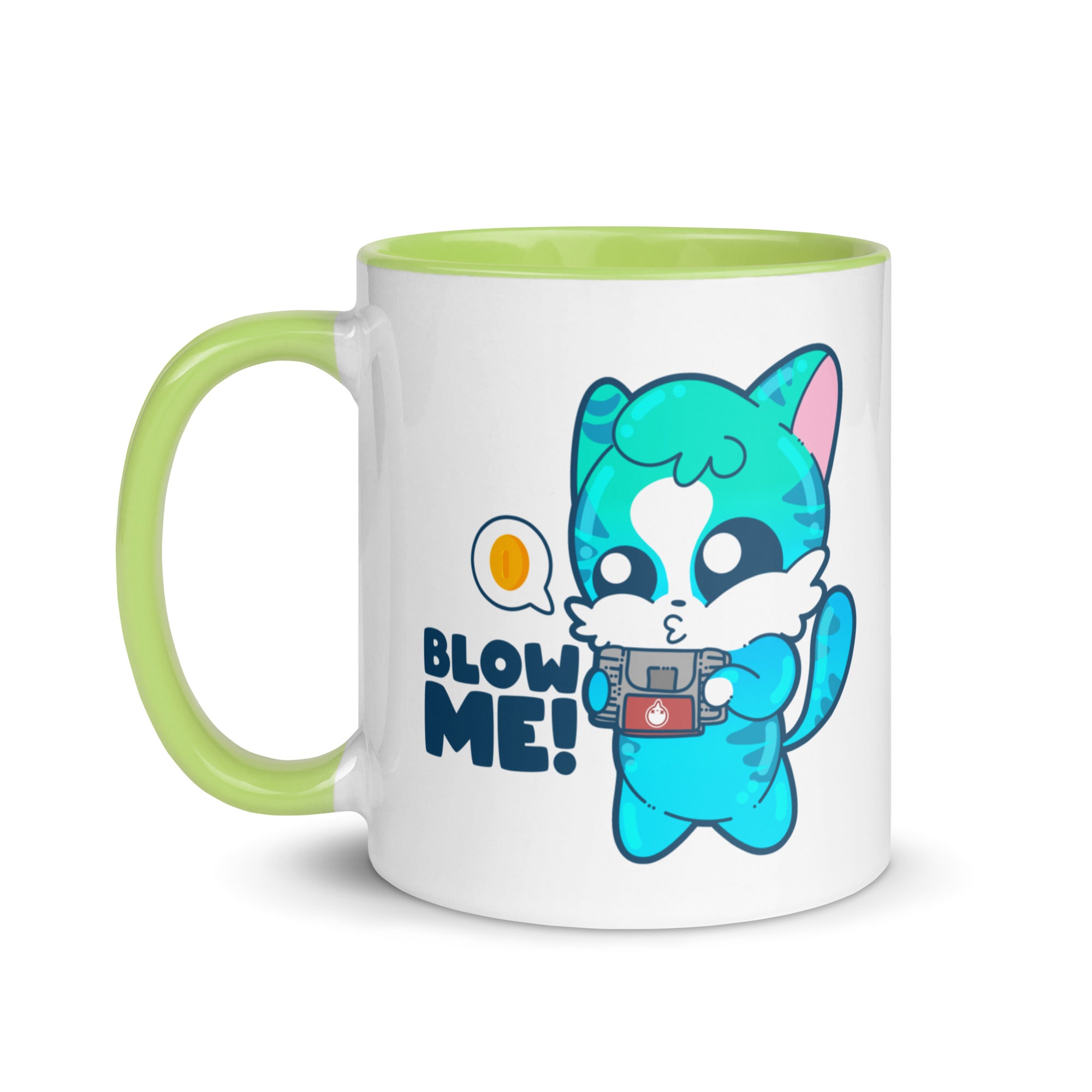 BLOW ME - Mug With Color Inside - ChubbleGumLLC