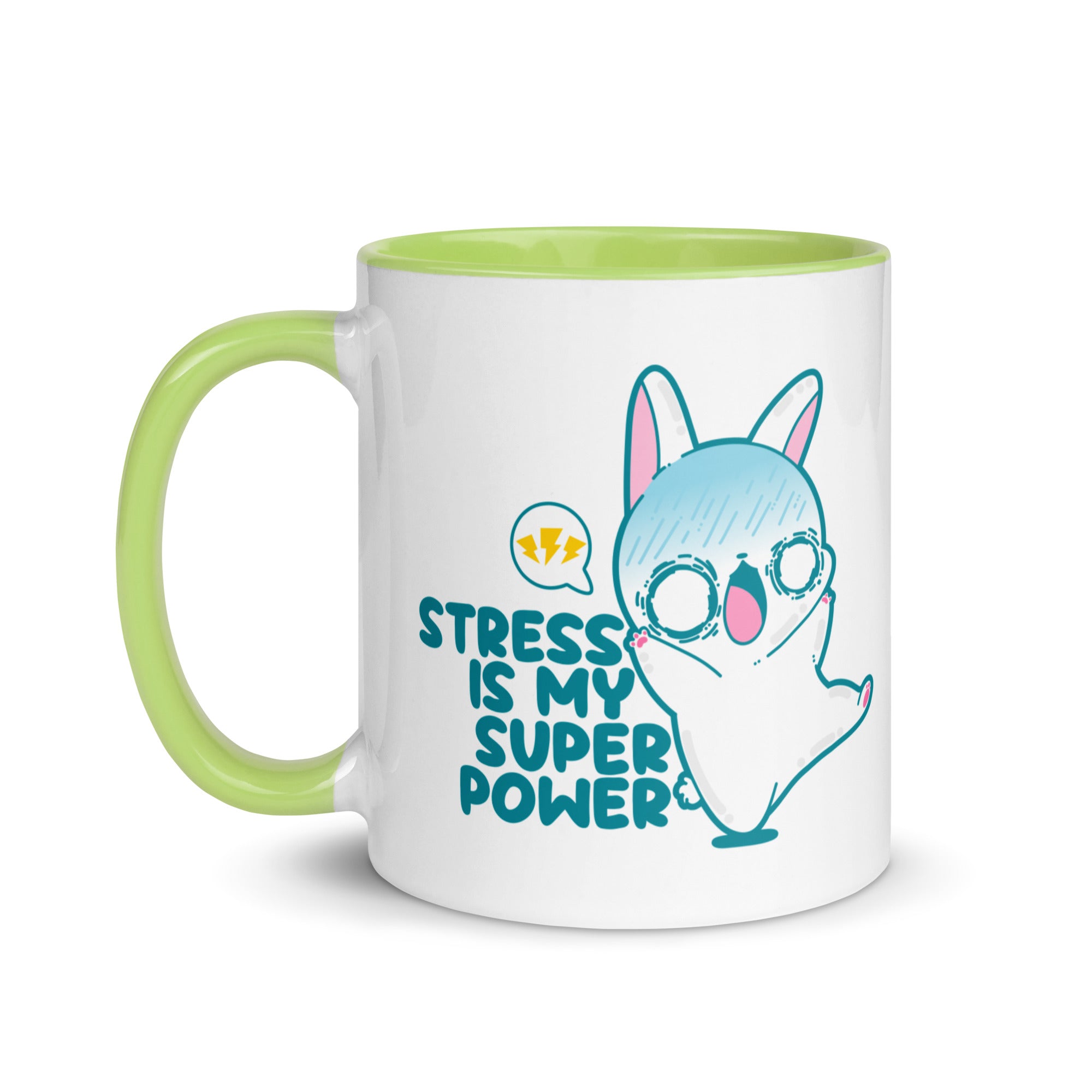 STRESS IS MY SUPERPOWER - Mug With Color Inside - ChubbleGumLLC