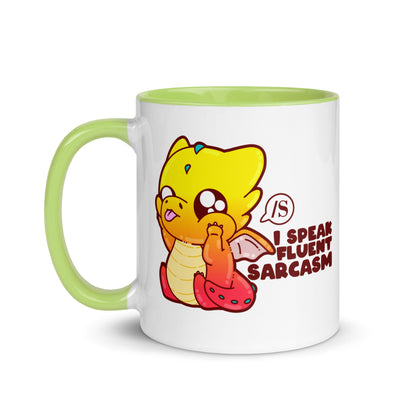 I SPEAK FLUENT SARCASM - Mug with Color Inside - ChubbleGumLLC