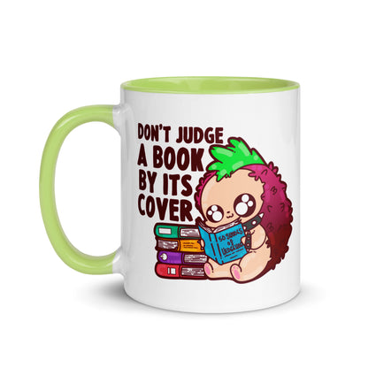 DONT JUDGE A BOOK - Mug with Color Inside - ChubbleGumLLC