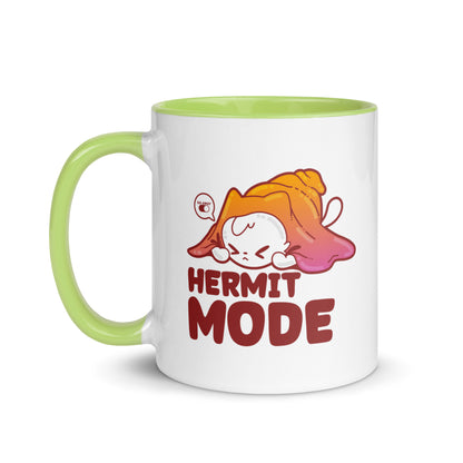 HERMIT MODE - Mug with Color Inside - ChubbleGumLLC